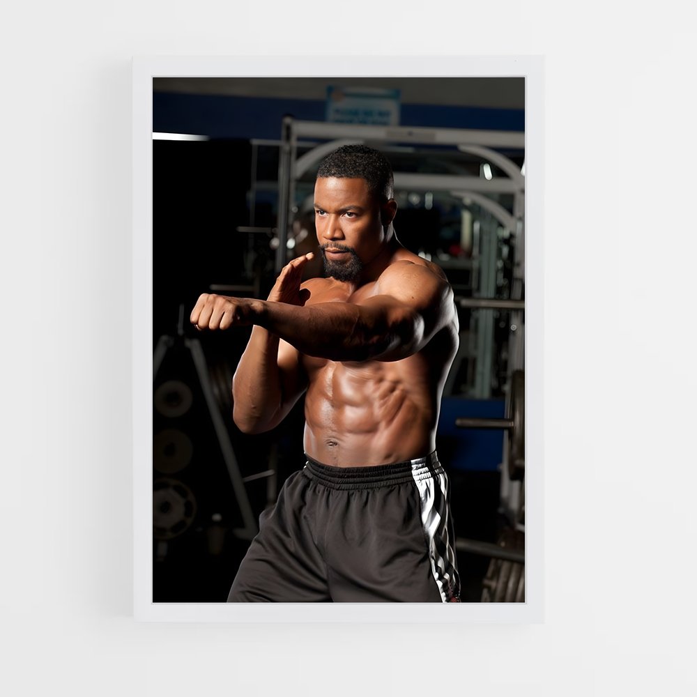 Poster Michael jai barbell – affiche Karaté (vue 3)